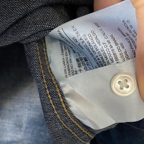 Levi's Vintage Wash Jean Denim Pearl Snap Western Shirt L NWOT - Picture 7 of 16